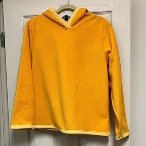 Lands' End Yellow Hoodie Sweatshirt